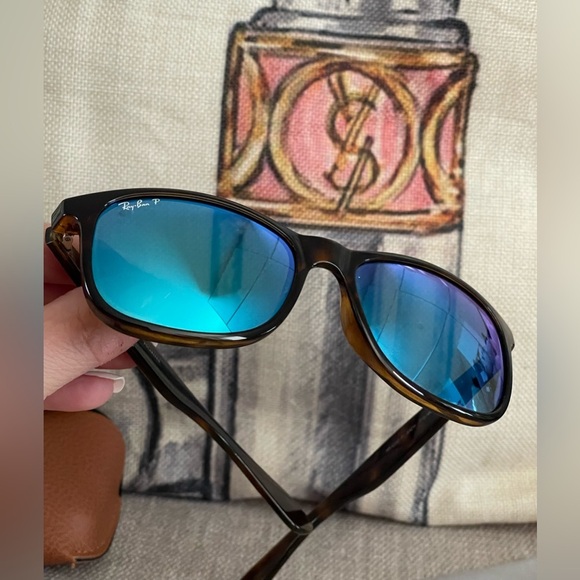 ⭐️COA⭐️RAY-BAN Polarized Sunglasses w/case & cloth~coolest Vintage frames - Picture 4 of 13